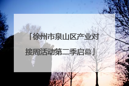 徐州市泉山区产业对接周活动第二季启幕