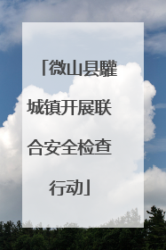 微山县驩城镇开展联合安全检查行动