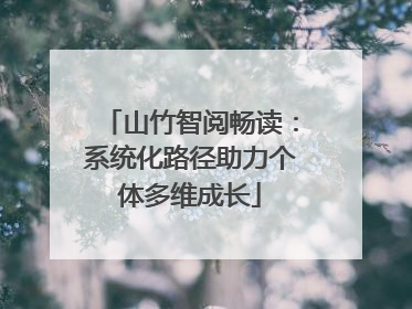山竹智阅畅读：系统化路径助力个体多维成长