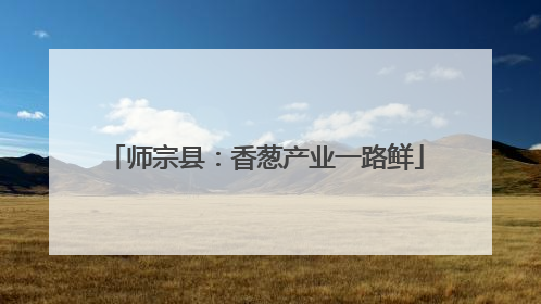 师宗县：香葱产业一路鲜