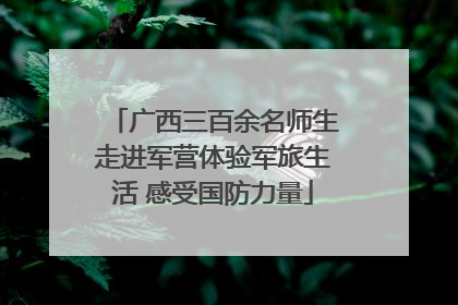 广西三百余名师生走进军营体验军旅生活 感受国防力量
