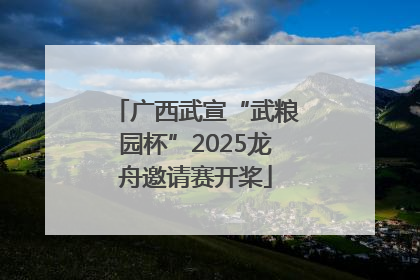 广西武宣“武粮园杯”2025龙舟邀请赛开桨