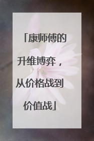 康师傅的升维博弈，从价格战到价值战