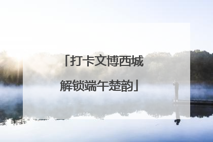 打卡文博西城 解锁端午楚韵