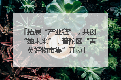 拓展“产业链”，共创“她未来”，普陀区“菁英好物市集”开幕
