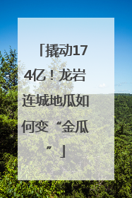 撬动174亿！龙岩连城地瓜如何变“金瓜”