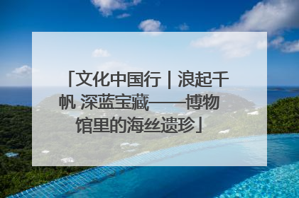 文化中国行｜浪起千帆 深蓝宝藏——博物馆里的海丝遗珍