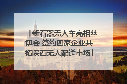 新石器无人车亮相丝博会 签约四家企业共拓陕西无人配送市场