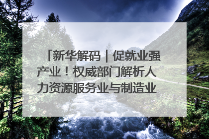 新华解码｜促就业强产业！权威部门解析人力资源服务业与制造业融合发展试点