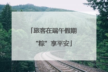 旅客在端午假期“粽”享平安