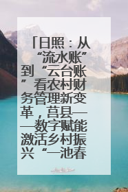 日照：从“流水账”到“云台账”看农村财务管理新变革，莒县——数字赋能激活乡村振兴“一池春水”