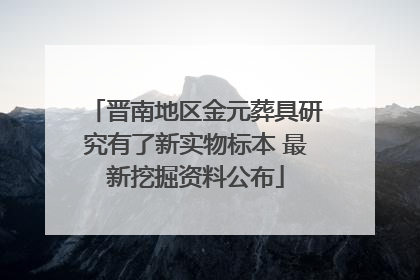 晋南地区金元葬具研究有了新实物标本 最新挖掘资料公布