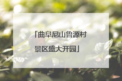 曲阜尼山鲁源村景区盛大开园