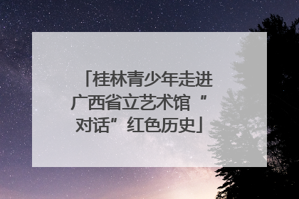 桂林青少年走进广西省立艺术馆“对话”红色历史