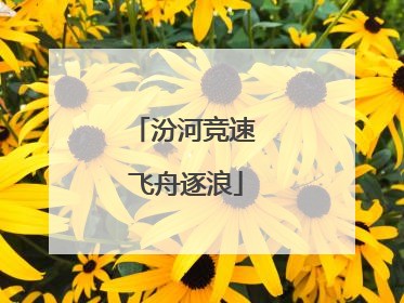 汾河竞速 飞舟逐浪
