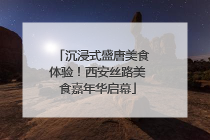 沉浸式盛唐美食体验！西安丝路美食嘉年华启幕