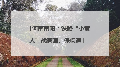 河南南阳：铁路“小黄人”战高温、保畅通