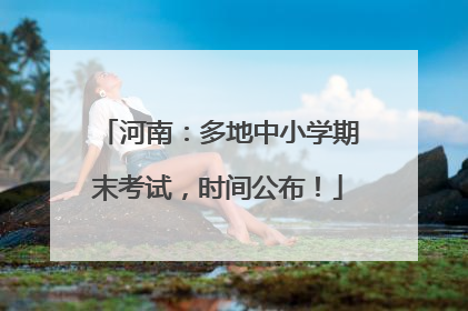 河南：多地中小学期末考试，时间公布！
