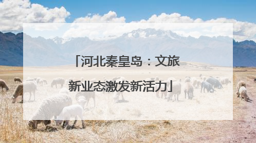 河北秦皇岛：文旅新业态激发新活力