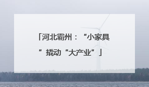 河北霸州：“小家具”撬动“大产业”
