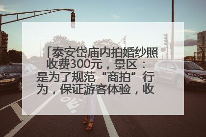 泰安岱庙内拍婚纱照收费300元，景区：是为了规范“商拍”行为，保证游客体验，收取费用全部上交国库