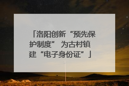 洛阳创新“预先保护制度” 为古村镇建“电子身份证”