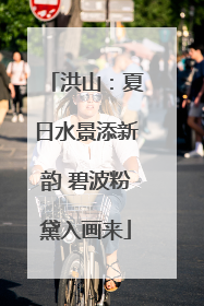 洪山：夏日水景添新韵 碧波粉黛入画来