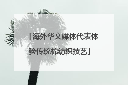 海外华文媒体代表体验传统棉纺织技艺
