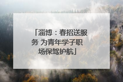 淄博：春招送服务 为青年学子职场保驾护航