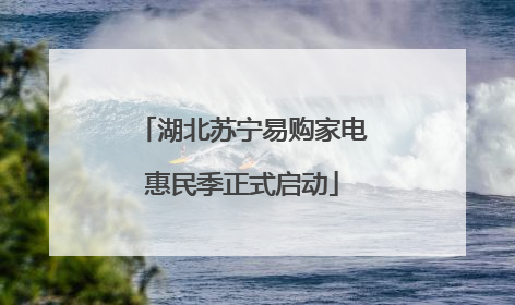 湖北苏宁易购家电惠民季正式启动
