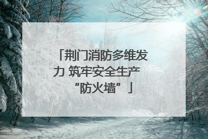 荆门消防多维发力 筑牢安全生产“防火墙”