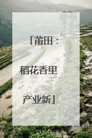 莆田：稻花香里产业新