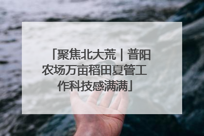 聚焦北大荒｜普阳农场万亩稻田夏管工作科技感满满