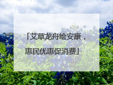 艾草龙舟绘安康，惠民优惠促消费