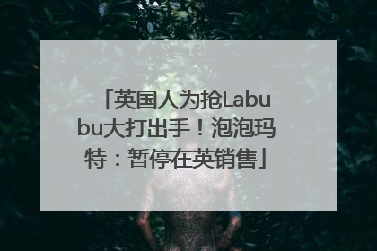 英国人为抢Labubu大打出手！泡泡玛特：暂停在英销售