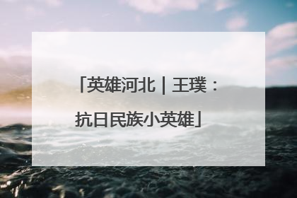 英雄河北｜王璞：抗日民族小英雄