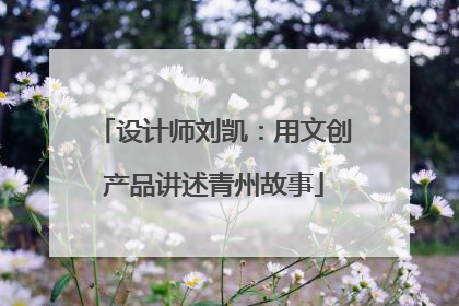设计师刘凯：用文创产品讲述青州故事