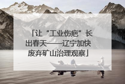 让“工业伤疤”长出春天——辽宁加快废弃矿山治理观察