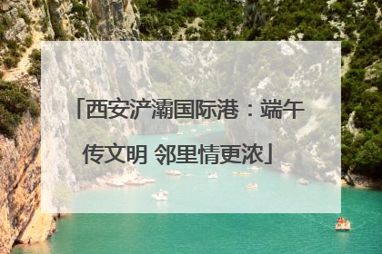 西安浐灞国际港：端午传文明 邻里情更浓