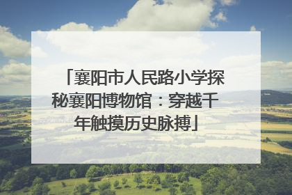 襄阳市人民路小学探秘襄阳博物馆：穿越千年触摸历史脉搏