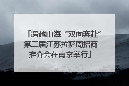 跨越山海“双向奔赴” 第二届江苏拉萨周招商推介会在南京举行