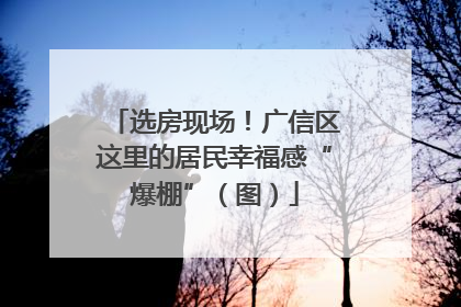 选房现场！广信区这里的居民幸福感“爆棚”（图）