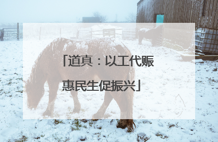 道真：以工代赈惠民生促振兴