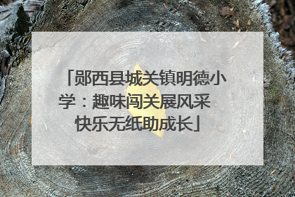 郧西县城关镇明德小学：趣味闯关展风采 快乐无纸助成长