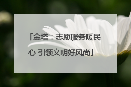 金塔：志愿服务暖民心 引领文明好风尚