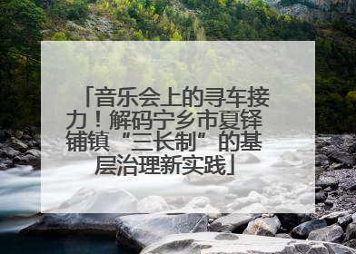 音乐会上的寻车接力！解码宁乡市夏铎铺镇“三长制”的基层治理新实践