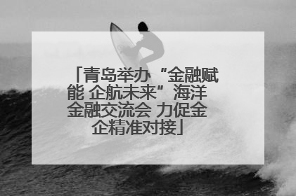 青岛举办“金融赋能 企航未来”海洋金融交流会 力促金企精准对接