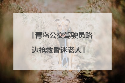 青岛公交驾驶员路边抢救昏迷老人