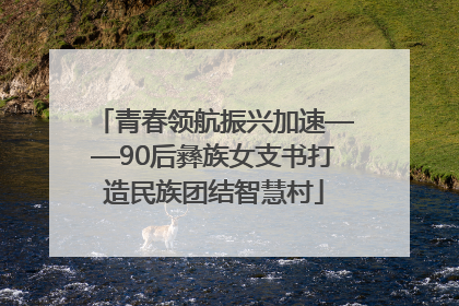 青春领航振兴加速——90后彝族女支书打造民族团结智慧村