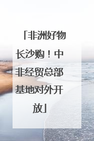 非洲好物长沙购！中非经贸总部基地对外开放